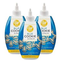 윌튼 쿠키 아이싱 푸드컬러 식용색소 블루 파랑 Wilton Cookie Icing Food Colors Blue 255g 3팩, 3개