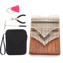 diatonic kalimba 42 키 수제 보조 악기 키보드 피아노 브라운 calimba chromatic mbira 음악 크리스마스 선물, 케이스 포함