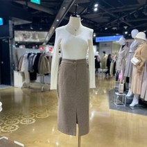 이랜드 [트렌드컬렉션]앞트임 H라인 미디스커트 TRSK23243_NC강남점_