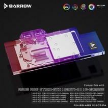Barrow 1080ti 1070 GPU 워터 쿨링 블록 ASUS ROG STRIX GTX1080Ti/1070/1060 게임용 풀 커버 쿨러 BS-ASS1080T-PA, LRC 2.0(5v 3pin)+Manual Contro