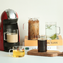 통 유리잔 얇은 비커 커피 음료 잔 찻잔 물컵, 500ml (1p)