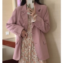 드레스허그 엘리어 심플 투버튼 캐주얼 자켓 2color