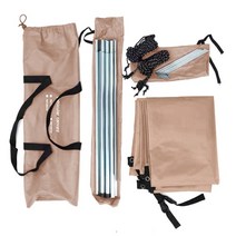 오토캠핑장 자동릴선 릴선자동 오토릴선 러그박스 car tent shade camping side car Roof top tent awning 방수 uv 휴대용 캠핑 텐트 자동차, 카키색 옷감, 300x200cm