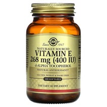 솔가 비타민E 천연 원료 268mg(400IU) 소프트젤 옵션확인필수, 200 IU
