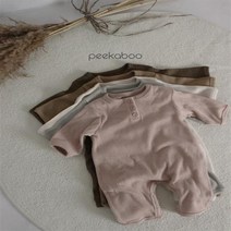 피카부 따수미 바디수트 5컬러 유아 아기 잠옷 실내복 [peekaboo]