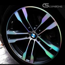 [카르쉐] BMW X6 20인치 휠 홀로그램 스티커 카본 휠스티커 프로텍터 20인치, E_ 홀로그램