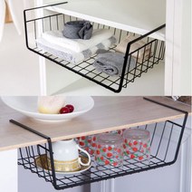 책상 옷장 주방 선반 틈새용 다용도 철망 정리 수납함 철망수납함 _ 4501209EA, $ 본상품선택, $ 1