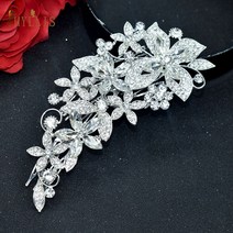 왕관 세련된 고급진 생일 A25 럭셔리 신부 헤어 액세서리 크리스탈 웨딩 머리띠 여성 티아라 라인 석 머리 장식 패션 파티 장식품, [07] A411
