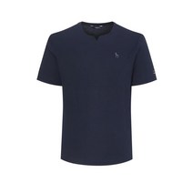 22SS [Team HAZZYS Pick] 네이비 변형 스플릿넥 반팔 티셔츠 HUTS2B931N3