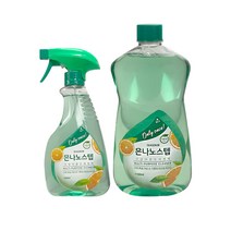 은나노스텝 시즌3 친환경 세정제 본품 550ml 1개 + 리필 1100ml 1개