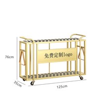 당구큐대 당구 큐 배치 랙 플로어 스탠딩 대용량 보관 40 홀 60, 2.A 스타일 골든 대형