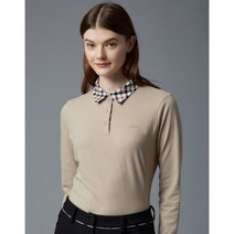 닥스골프 [22FW][DAKS SIGNATURE] 하우스체크 카라 솔리드 티셔츠 DNTS2D750I2