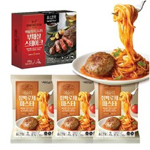 애슐리 시그니처 부채살 스테이크 1pk+ 함박 로제 파스타 3pk