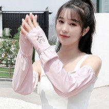 파미바미 PMJ0017 자외선차단 여름 골프팔토시 등산 여성 쿨토시 자전거 냉감 테니스 암슬리브, 12번.설아+화이트, 12번.설아+화이트