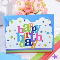 (주)파티해 생일파티 카드초대장-12세트 [화이트스타]