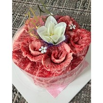 [박장돼소정육점]한우 케이크 한돈케이크 특별한날 이색케이크 모듬구이 케익 1개, 3번 한우케이크(1000g)