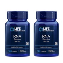 라이프 익스텐션 2통 RNA 핵산 500mg 100캡슐(200일분, 100개입 x 2개