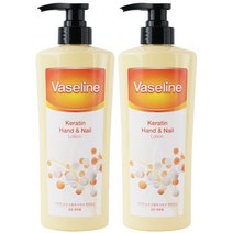 바세린 (2개)바세린 케라틴 핸드 앤 네일 로션 500ml, 단일옵션