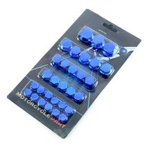 바이크 오토바이 액세서리 장식 너트 커버 Ktm Duke 125 Kawasaki Z900 Honda Cbr Yamaha Xmax Nc750X, [06] 파란