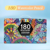 Brutfuner 오일 우드 컬러 연필 수채화 연필 스케치 드로잉 연필 세트 페인팅 미술 용품 12 색 48 색 120 색 160 색 260 색, 중국, 180가지 수채화