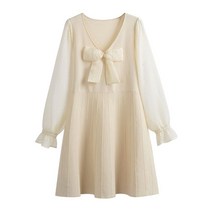 빅 사이즈 여성 원피스 김민경 쇼핑몰 통통녀 봄 99 77 88 상체비만 리본 뚱뚱한 가족사진의상 미시룩 코디