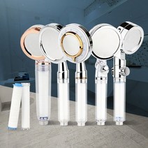 헌군 필터샤워기 욕실샤워헤드 수압상승 절수고압 정수분리, 푸쉬 필터 3P