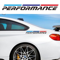 PERFORMANCE 퍼포먼스 차량용 데칼 튜닝 스티커, 1개, 블루(대)