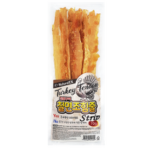 칠면조힘줄_스트립70g 네츄럴EX_터키츄, 칠면조힘줄_스트립70g 1팩