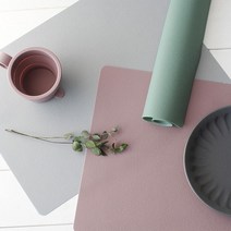 cocooning 국산 홈카페 파스텔 심플 실리콘 식탁매트(테이블매트), 36.5x27, 다크블루