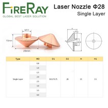 FireRay-직경 28mm 레이저 노즐 싱글 더블 레이어 구경 0.8-5.0 스레드 M11 Precitec WSX 파이버 커팅 헤, 02 Double Layers_06 1.8mm