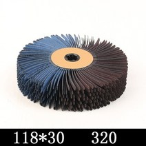광택기 스폰지 폴리셔 자동차 118x6 0/30mm 120-600 그릿 연마재 와이어 드럼 목재 버니 싱 휠 브러시, 12 30MM 320 Grit