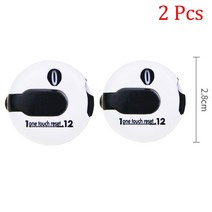 골프스코어카드 골프타수계산기 거리측정기케이스 셀프피팅장비 미니 골프 카운터 골프 공 마커 클립이 있, 03 2Pcs white