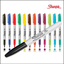 Sharpie 샤피펜 F 샤피 유성펜마커 미국 네임펜 수입마커 스타 사인펜 칼라샤피펜 낱색 1자루, 1개, 샤피F유성펜 청록색Turquoise