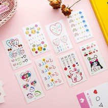 물전사 타투 마스크 꾸미기 스티커 30종 A/B DD-10807, B타입