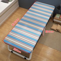 뉴타임즈 Jun.11 165번 접이식 침대 1인용 점심시간 사무실 낮잠 대여방 시니어 목판 철제 침대 간편가정용 침대Z, 클래식 행군 침대 - 60cm