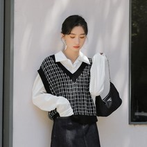 단톤조끼 여자 무스탕 홈쇼핑 오버핏 경량 패딩 조끼 니트 키작녀 데이트룩 따땃 빅사이즈 아우터