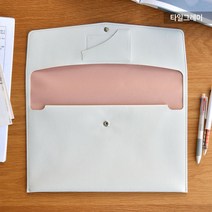 가죽 A4 서류 파우치 파일 클러치 포켓 도큐먼트 케이스 홀더 파일철 화일, 타일그레이