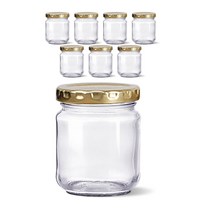 각원형 유리병 골드캡 KH8, 8개, 115ml