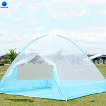 초대형 빅사이즈 모기장 1인~10인 원터치 야외 캠핑용 텐트 침대 특 대형 접이식 여름 쉘터 방충망 소형 중형, 5~6인
