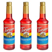 Torani 토라니 딸기 시럽 750Ml 3개