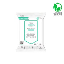 물따로 생분해 신생아건티슈 오리지날 라이트 휴대용 (15매42팩) 초순수없음, 단품