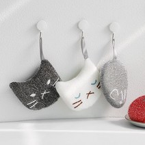 고양이 다목적 주방 아크릴 스펀지 수세미 화장실 싱크대, 1개, 1개