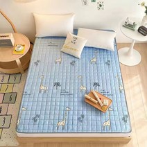 신스엔스 만화 사계절 누빔 침대 패드 고정밴드, 기린