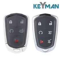 캐딜락 ATS CTS SRX XTS XT4 XT5 에스컬레이드 스마트키 케이스, 1개, 5버튼