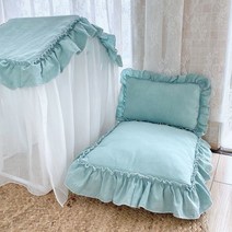 사계절 화이트 강아지집 / 기절댕냥쿠션 DIY 고양이숨숨집 애견 분양 필수템 글램핑텐트, 민트, 50x60
