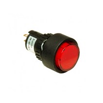 건흥전기 24V DC LED 램프 제어용 돌출형 스위치 원형 16mm KPL161-L3C, 블루 [KPL161-L3CB]