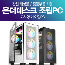 온더데스크 게이밍 조립컴퓨터 조립PC 고사양 롤 피파 오버워치2 발로란트 서든 로스트아크 배그 아이온 디아블로 게임용 데스크탑 본체, 선택1, 선택안함