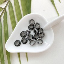 헤세드 국산) 3호 아일렛(내경5mm) 스틸 아일렛 (60쌍), 블랙실버