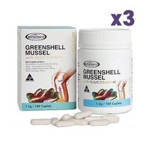 Mothernest 마더네스트 호주 초록입 홍합 글루코사민 100정 x3병 Greenshell Mussel 1500mg