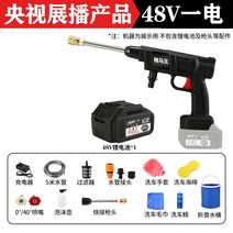 무선 고압 세척기 충전식 세차기 리튬 배터리 스프레이 휴대용 자동차 워터 펌프 Yamawang 세차 기계 전기 세차 홈 세차, 48v 플래그십 모델 1 배터리 + 선물 패키지